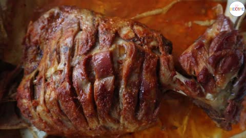 Whole Lamb Shoulder Roast in Oven | Whole Lamb Leg Roast in Oven Eid Special Eid Recipes