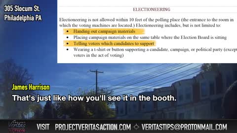 Project Veritas! Electioneering is still illegal!