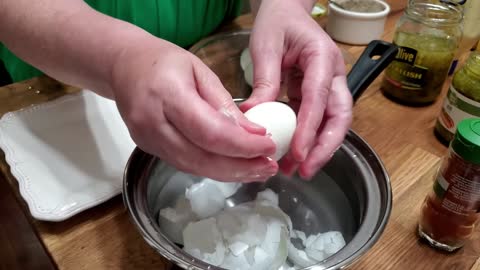 How to Make Easy Peel Boiled Eggs & Southern Deviled Egg Recipe