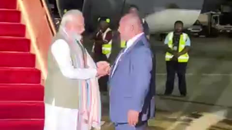PM. Narendra Modi Ji arrives in Australia
