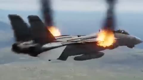 Eject! Eject! Su 33 down a F-14 Tomcat in