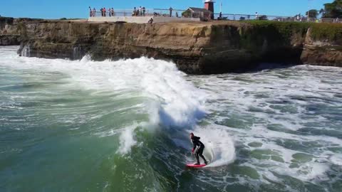 Kolohe Andino Surfing Steamer Lane in Santa Cruz, California - October 26th and 27th, 2021