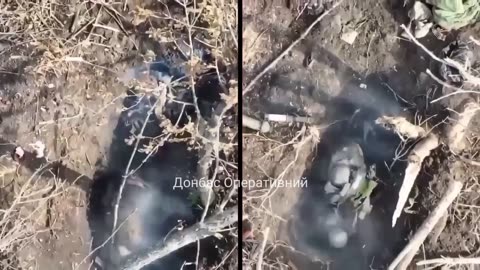 ‼️ W pobliżu wsi Nesteryanka ZSU użyło dronów do zrzucenia pocisków VOG-17
