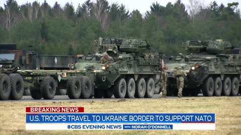 U.S. Troops Travel to Ukraine Border to Support NATO.