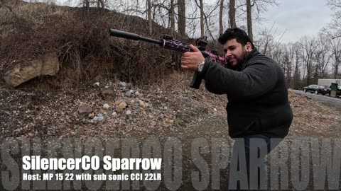 Suppressing a Smith & Wesson MP 15-22 with a SilencerCo Sparrow