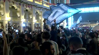 Argentina fans celebrate ahead of World Cup final