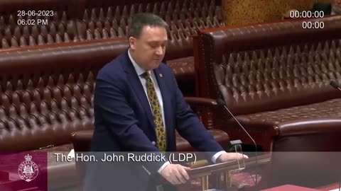 John Ruddick MLC - Inaugural Speech - NSW Parliament (Australia) - Must Watch!