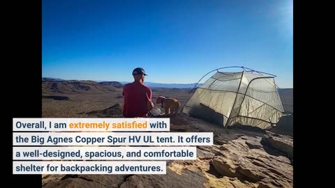 Buyer Reviews: Big Agnes Copper Spur HV UL - UltralightBackpacking Tent