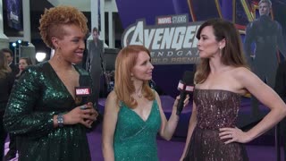 Linda Cardellini talks keeping secrets at the LIVE Marvel Studios' Avengers Endgame Premiere