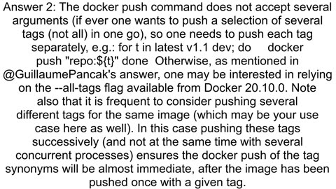 Docker push push image once with multiple tags