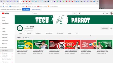 Tech Parrot YouTube Channel For Sale