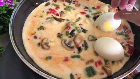 I have never eaten such delicious eggs! Simple and easy breakfast! Quick recipe! Instant breakfast !
