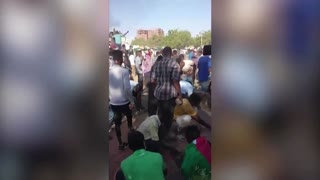 Protesters march the streets of Sudan