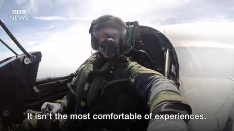 Flying in the RAF's Typhoon Fighter