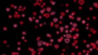 029. Fly Up ❤️ Neon Light Heart Heart Background Video Loop
