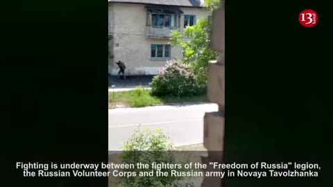 Footage of a street battle between Russian army and partisans in Russian streets