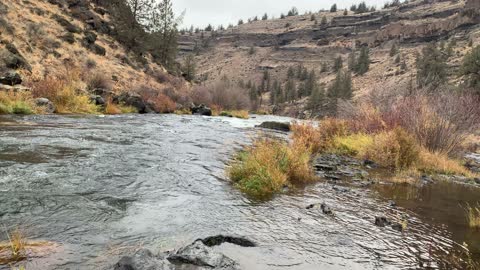 Central Oregon – Steelhead Falls – Panoramic Canyon – 4K