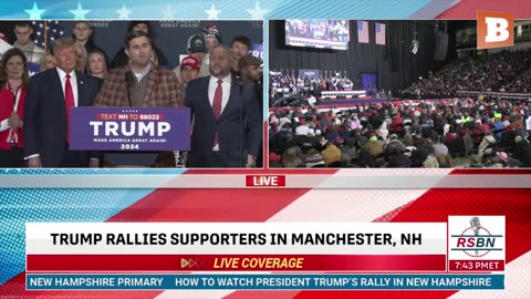 LIVE: Donald Trump Delivering Remarks in Manchester, NH...