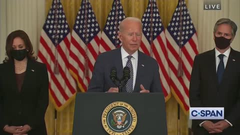 Biden Trusts Taliban. He flees after Press question situation