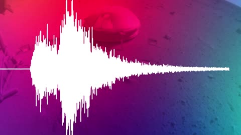 Seismogram and Sonification of InSight's Big Martian Quake