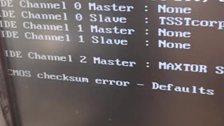 Cmos Checksum Error