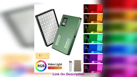 Exclusive soonpho RGB LED Video Light Full Color Output