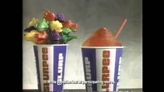 711 Slurpee Free Toy Promo - TV Commercials - 1980's