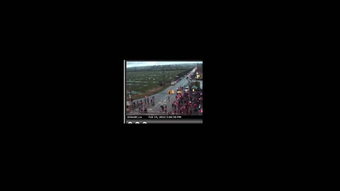 Highway 15 (CanadaUS Border Crossing) protest Feb 19 20