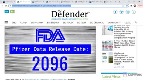 Vaccine Information? The FDA wants you dead first!