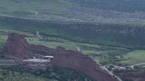 Canadian wildfire smoke causes hazy sunrise in Colorado's red rocks park