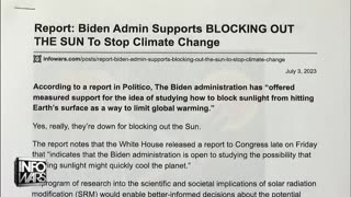 INSANE🤪White💥House Backs Plan👀To Block🤬Out The☀️Sun💥With Chemtrails💥🔥🤬