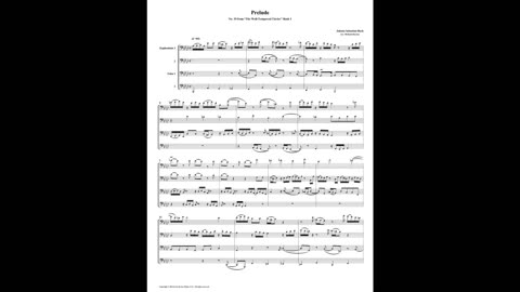 J.S. Bach - Well-Tempered Clavier: Part 1 - Prelude 19 (Euphonium-Tuba Quartet)
