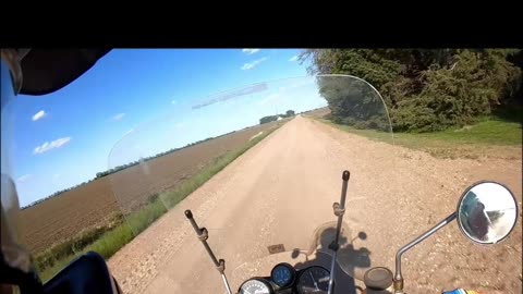 Dirt road cruising 2 stroke triple