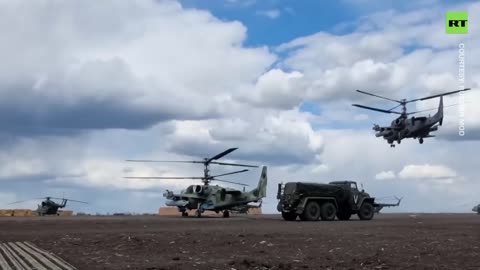 Ukraine War - Russia's Mi-8 helicopters in action