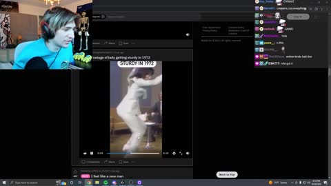 xQc Reacts to Footage of Lady Getting Sturdy in 1972