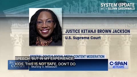 Justice Ketanji Brown-Jackson Says Her Concern Is That The First Amendment Hamstrings The Government