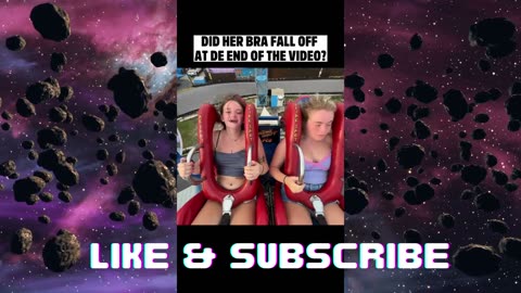 Girls and Roller coaster! Will her bra fell off at the end of the video ? Who will win?