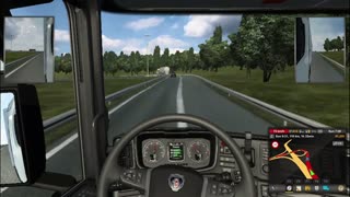 Driving Scania Truck in Truck Simulator