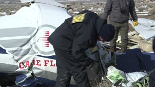 NTSB officials investigate site of deadly Nevada plane crash