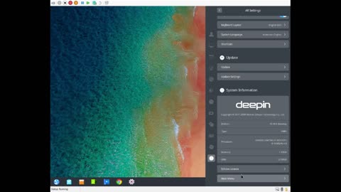 deepin-15.10.1 installation and checking out P2