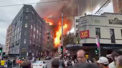 A massive fire in central Sydney. "The earth shook"