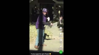 Trump supporter gets pissed