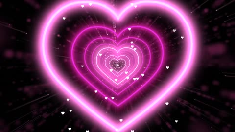 862. Animation Video Background Loop💖Pink Heart Background Heart