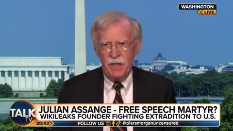 Ambassador John Bolton discusses Julian Assange's imprisonment with the WikiLeaks founder's wife Stella.