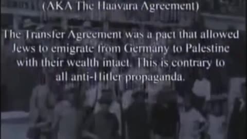 What holocaust? Hitler aided the mass immigration of Jews to Palestine in the 1930s..