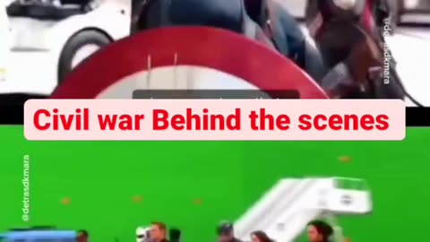 Behind the scenes of civil war 😧😂. Like and follow up for more daily movie behind the scenes. ♥️♥️