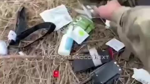 Interesting footage from the Russian POV. One of the guys stepped on a mine,