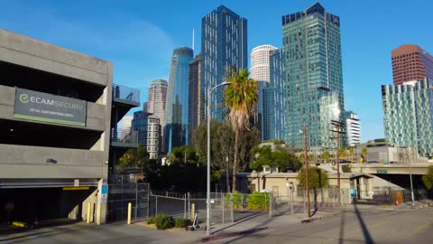 KIDOMO F02 Mini Drone with Camera,drone footage of Downtown Los Angeles