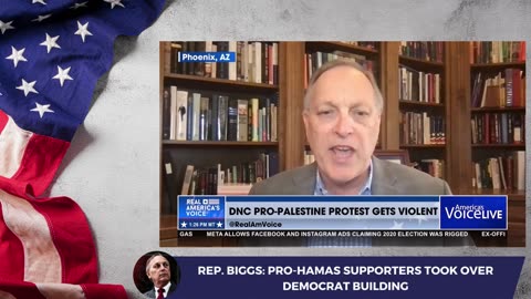 Rep. Biggs: Pro-Hamas Supporters Took Over Democrat Building
