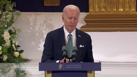 Biden Urges Ireland Parliament to... Lick the World? (VIDEO)